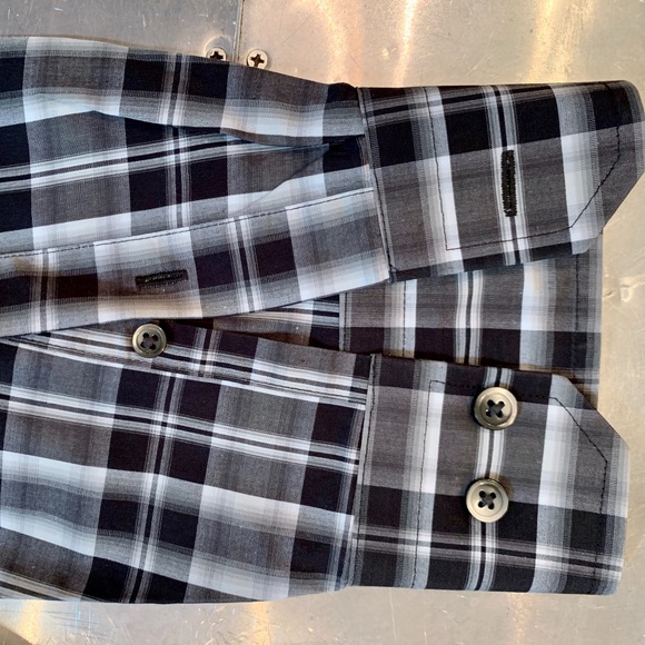 Express Modern Fit Plaid Dress Shirt - Picture 5 of 6